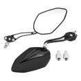 thumbnail image 2 of Pair 8mm 10mm Motorcycle Rearview Mirrors Aluminum Alloy Arm, Ultra Clear Vision, Paint Finish Shell, Universal Fit, 2 of 7
