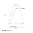thumbnail image 4 of Blank Aluminum Alloy Truss Rod Cover ACCS for Accessory Truss Import Jackson Guitar - Black, 4 of 7