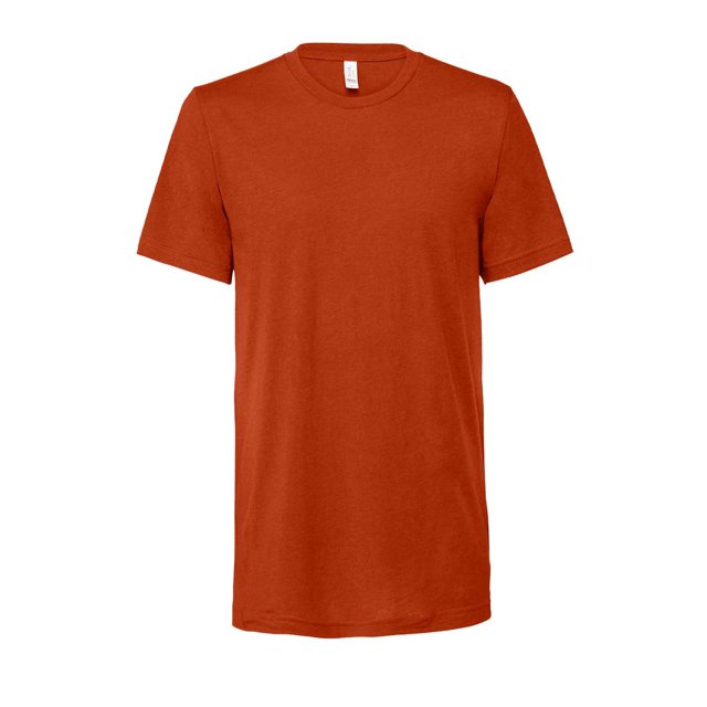 BELLA+CANVAS T-Shirt Unisexe Col Rond Triblend Manches Courtes, G, Triblend Brique
