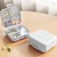 thumbnail image 1 of EGNMCR Daily Organizer 7 Compartments Portable Proof Small Case For Pocket Purse Travel Box Portable Vitamin Fish Oil Container material compartment storage, 1 of 6