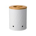 thumbnail image 3 of DOLITY Kitchen Vegetable Storage Tin Potato Onion Garlic Storage Bin with Lid Kitchen Storage Canister for Kitchen Countertop Pantry White Small, 3 of 9
