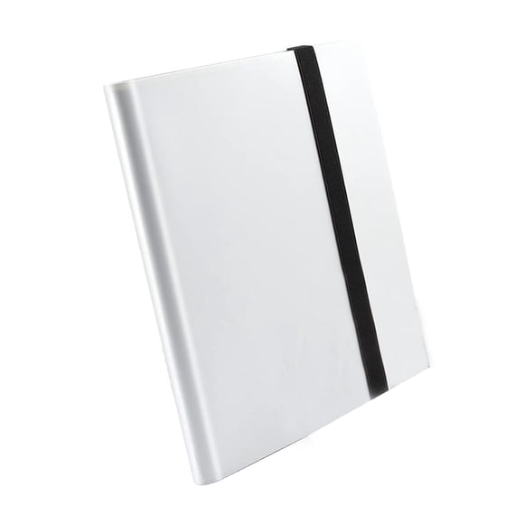 kurtrusly Collectible Card Binder Album 360 Card Holder 9 Pockets Trading Card Binder Album Large-capacity Card Binder Notebook for Birthdays Christmas and Parties White