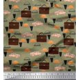 thumbnail image 1 of Soimoi Modal Satin Fabric Hat,Car & Suitcase Travel Decor Fabric Printed Yard 42 Inch Wide, 1 of 3