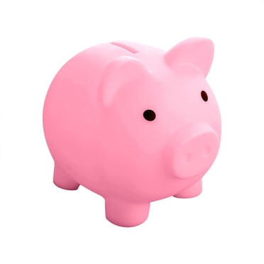 witspace Large Piggy Bank,Coin Bank for Boys and Girls,Unbreakable Plastic Money Bank,Cute Pig Money Box,Practical Gifts for Birthday, Festival, Decoration Savings(5.9x5.31 inch)