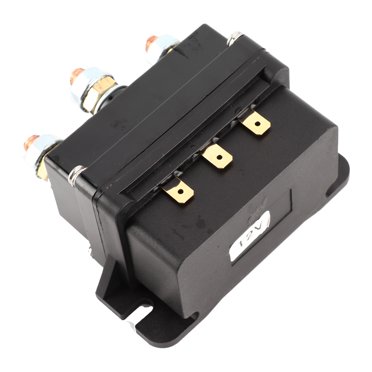 Winch Relay Winch Contactor Solenoid Relay Solenoid Relay Contactor Atv Relay Switch Winch Solenoid Relay Contactor Control Switch 12V 500A Fit For ATV UTV 8000lb-12000lb Winches