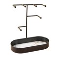 thumbnail image 3 of Jewelry Organizer Stand Tray Display Rack for Rings Black Bangles Watches Display Rack Marbling, 3 of 9