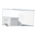 thumbnail image 3 of Bunblic Turtle Tank Aquarium Turtle Terrarium Bottom Drainage Terrapin Feeding Box Hatching Area with Sturdy Reptile Habitat With, 3 of 8