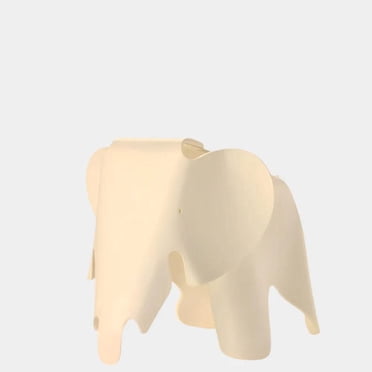 Plata Import - Cream Plastic Elephant Kids Chair