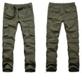 thumbnail image 4 of Penkiiy Pantalon de Randonnée Homme Liquidation Pantalon Détachable pour Homme Pantalon Multi-Poches Pantalon de Sport d'Extérieur Pantalon Cargo Pantalon Pantalon Pantalon Vert Armée, 4 of 6