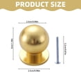 thumbnail image 3 of WHEANG Buttons 5 Pack Champagne Bronze Cabinet Knobs Kitchen Cabinet Knobs Dresser Knobs Drawer Knobs Cabinet Hardware Satin Brass Knobs for Dresser Drawers One Size Multi-Color, 3 of 5