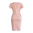 thumbnail image 5 of EGNMCR Robes d'Été Femmes Tendance 2024 Femmes Décontracté Col Rond Bretelles Manches Courtes Rayé Imprimé Robe Ample, 5 of 5