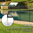 thumbnail image 4 of Domi 5FT x 12FT DIY Pool Safety Fence – Removable Black Mesh Fence for Inground Pools, Outdoor Backyard Swimming Pool, Garden Pool Protection, 4 of 6