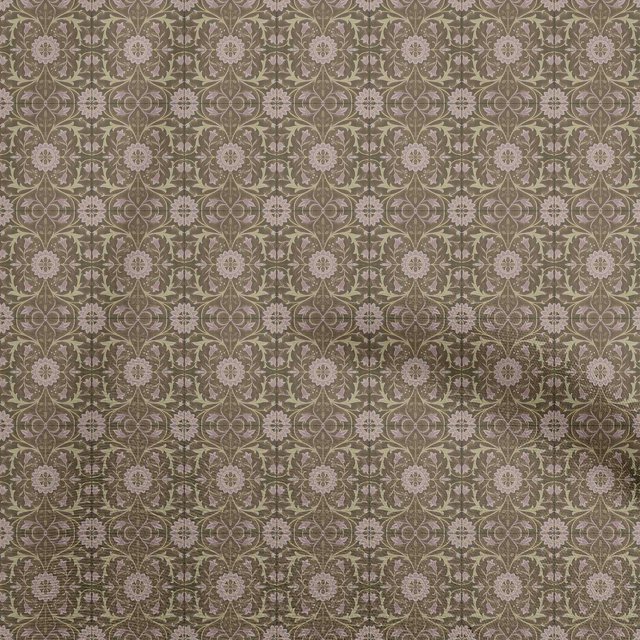 oneOone Polyester Spandex Tawny Brown Fabric Damask Craft Projects Decor Fabric Printed By The Yard 56 Inch Wide