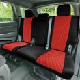 thumbnail image 2 of For 2011–2021 Jeep Grand Cherokee FH Group Neoprene Waterproof Custom Fit Car Seat Covers - Rear Red, 2 of 5