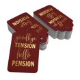 thumbnail image 2 of Inkdotpot Real Gold Foil Good Bye Tension Hello Pension Retirement Tags Favor Hang Paper Tags 50 Pieces, 2 of 6