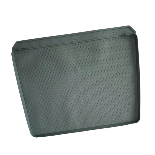 Milaget Cat Litter Box Mat Non Slip Sturdy Washable Cat Supplies Trapping Litter Pad dark gray