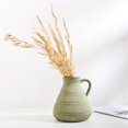 thumbnail image 4 of Ceramic Flower Vase，Handmade Vertical Stripes Painted Vase，Rustic Home Decor  for Fireplace Kitchen Living Room Centerpieces, 4 of 10