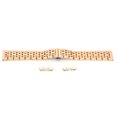 thumbnail image 1 of Watch Bracelet Stainless Steel Watch Strap Replacement Adjustable Length Watch Band Rose Gold 21mm / 0.83in, 1 of 9