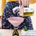 thumbnail image 3 of maskred Kitchen Mouth Canning Food Funnel Cup Filter Tools Straw pink S 1Set, 3 of 4
