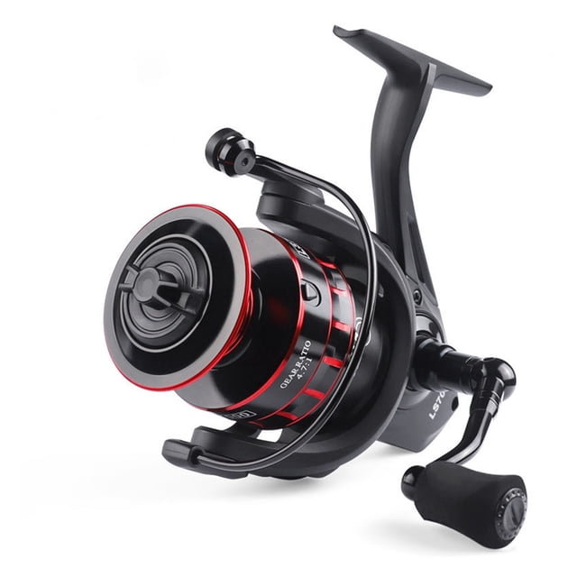 Équipement de Pêche Traîne Max 10 kg Pêche en Eau Salée Moulinets Spinning 12+1BB Accessoires de Pêche à la Carpe Roulements de Mer pour Bobines, Cadre Squelettique en Aluminium Rigide