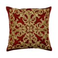 thumbnail image 1 of The HomeCentric Pillow Case Zipper, Decorative Red Pack of 2, 24x24 inch (60x60 cm) Euro Shams, Art Silk Zardosi Throw Pillows For Sofa, Geometric Pattern Contemporary Style Easter - Admirable, 1 of 4