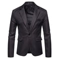 thumbnail image 1 of RXIRUCGD Complets pour Hommes Mode Complet Décontracté Uni pour Homme Veste Ajustée Jeunesse Hauts à Manches Longues pour Hommes, 1 of 4