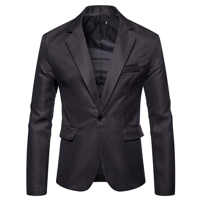RXIRUCGD Complets pour Hommes Mode Complet Décontracté Uni pour Homme Veste Ajustée Jeunesse Hauts à Manches Longues pour Hommes
