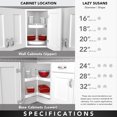 thumbnail image 4 of Rev-A-Shelf 18 Inch Wood Circle 1-Shelf Lazy Susan with Swivel Bearings, 4 of 11
