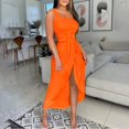thumbnail image 2 of BLVB Plus Size Summer Cocktail Dresses for Women Off the Shoulder Ruched Long Dress Split Party Club Beach Sundress, 2 of 5