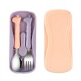 thumbnail image 1 of Toddler Utensils Kids Spoon and Fork Set，Cute Giraffe Child Flatware, 1 of 5