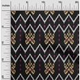 thumbnail image 1 of oneOone Silk Tabby Fabric Paisley & Chevron Ikat Decor Fabric Printed BTY 42 Inch Wide, 1 of 1