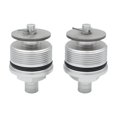 thumbnail image 1 of DYNWAVECA 2 Pieces Front Shock Absorption Screws Cover Cap Metal Easy Installation Motorcycle Replacement for CBR250 250 Accessories Silver, 1 of 9