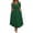 Green, variant on Jalioing Womens Plus Size Summer Dress Loose Flowy V Neck Short Sleeve Long Dresses with Pocket Cocktail Party Dress