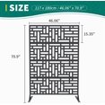 thumbnail image 2 of QinaQin 1PC Metal Privacy Screen Outdoor, Freestanding Divider, Geometric, 2 of 8