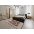 thumbnail image 4 of Ahgly Company Indoor Square Mid-Century Modern Chestnut Brown Oriental Area Rugs, 8' Square, 4 of 6