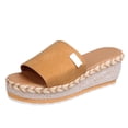 thumbnail image 2 of LSLJS Sandales Compensées Décontractées de Mode pour Femmes Dames Chaussures Pantoufles d'Extérieur, Pantoufles pour Femmes, 2 of 9