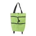 thumbnail image 2 of Sac de Chariot de Magasinage Pliable avec Roue, Grande Capacité, Conception à Fermeture Éclair en Tissu Oxford, Idéal pour le Camping, 2 of 7