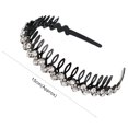 thumbnail image 4 of Visland Hair Clasp Shiny Colorful Rhinestone Non-Slip Reusable Narrow Brim Girls Headband Hair Accessories, 4 of 7