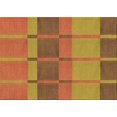 thumbnail image 1 of Ahgly Company Machine Washable Indoor Rectangle Transitional Mahogany Brown Area Rugs, 7' x 10', 1 of 7