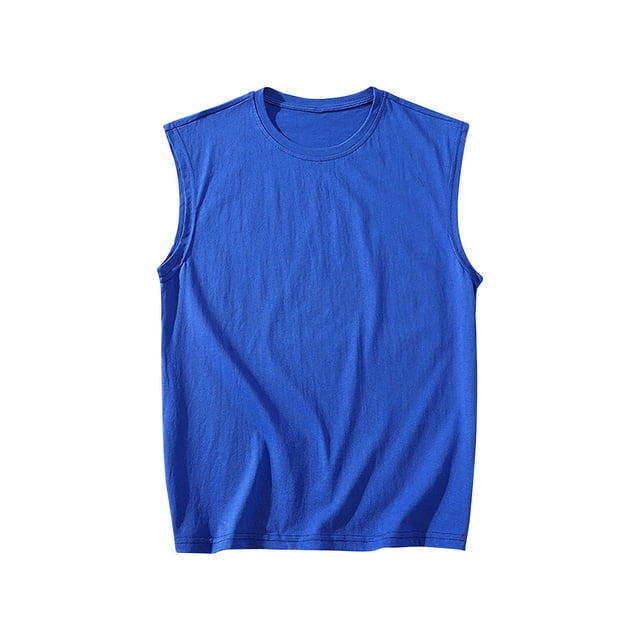 zfhfof Men's Casual Tank Tops Summer Rond Neck Sleeveless Lightweight Tee Muscle Basic T Shirts