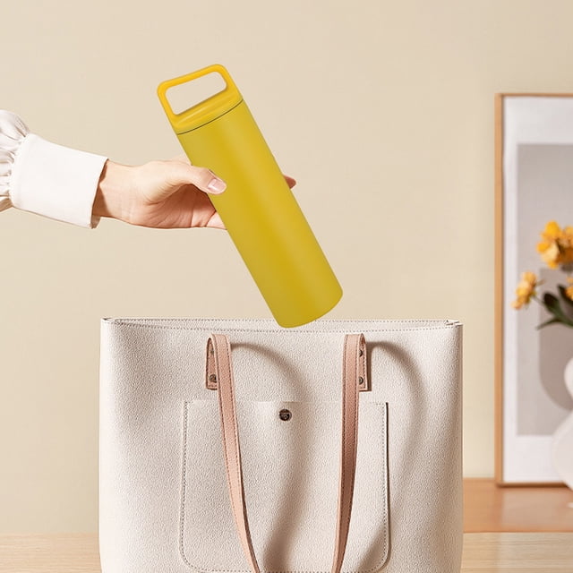 Bouilloire de Sport Portable d'Extérieur à Grand Ouverture en Acier Inoxydable, Isolation sous Vide, Grande Capacité, 480 ml