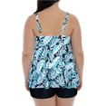 thumbnail image 4 of HAWEE Womens Plus Size Tankini Swimsuits with Shorts Two Piece Bathing Suit Floral Printed Swimwear, 4 of 4