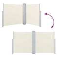 thumbnail image 3 of vidaXL Retractable Side Awning Cream 140x1000 cm, 3 of 5
