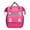 Hot Pink, variant on Large Capacity Multifunctional Diaper Bag Backpack, Durable Water-Resistant Mother Baby Bag with Insulated Bottle Pocket, Portable Travel Backpack for Parents Outdoor Leisure with Anti-Theft