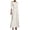 White, variant on Off the Shoulder Cocktail Dress for Women Elegant 3/4 Sleeve Belted Waist Wedding Guest Formal Business Evening Party Long Dresses White L