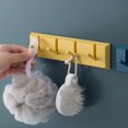 thumbnail image 2 of Miangastore Clothes Hook Plastic Seamless Design Yellow 1 Set 8.3x2.2in, 2 of 8