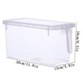thumbnail image 2 of zanvin Storage and Organization Refrigerator Organizer, Refrigerator Organizer and Storage Clearer with Handle and Lid, Refrigerator Fruit Container, Refrigerator Storage to Keep Fresh Food, 2 of 6