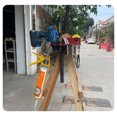 thumbnail image 2 of Mistaha Herringbone Ladder Tool Holder with Hook - Heavy Duty Organizer for Construction Tools - Easy Installation & Efficient Storage, 2 of 6