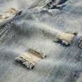 thumbnail image 4 of Cameland Men's Ripped Denim Trunks Stretchy Washed Jeans Trunks Cut-off Classic Fit Biker Jeans Trunks, 4 of 6