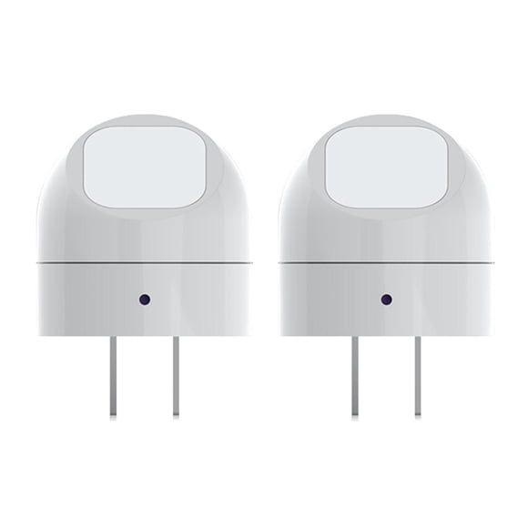 Lumières de nuit automatiques DEL orientables sur 360 degrés du crépuscule à l'aube, paquet de 2, fini blanc, 3000 kelvins